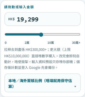AcreMiles 真實手機版:輸入今次消費 HK$19,299