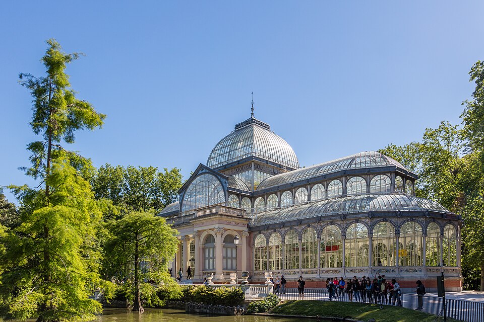 西班牙馬德里麗池公園水晶宮實景
