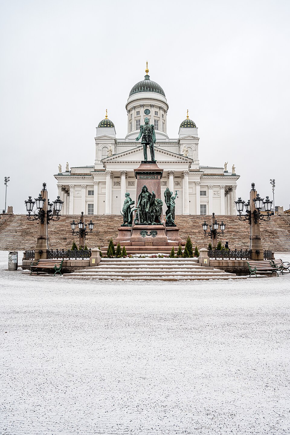 芬蘭 Helsinki Cathedral 冬季雪景